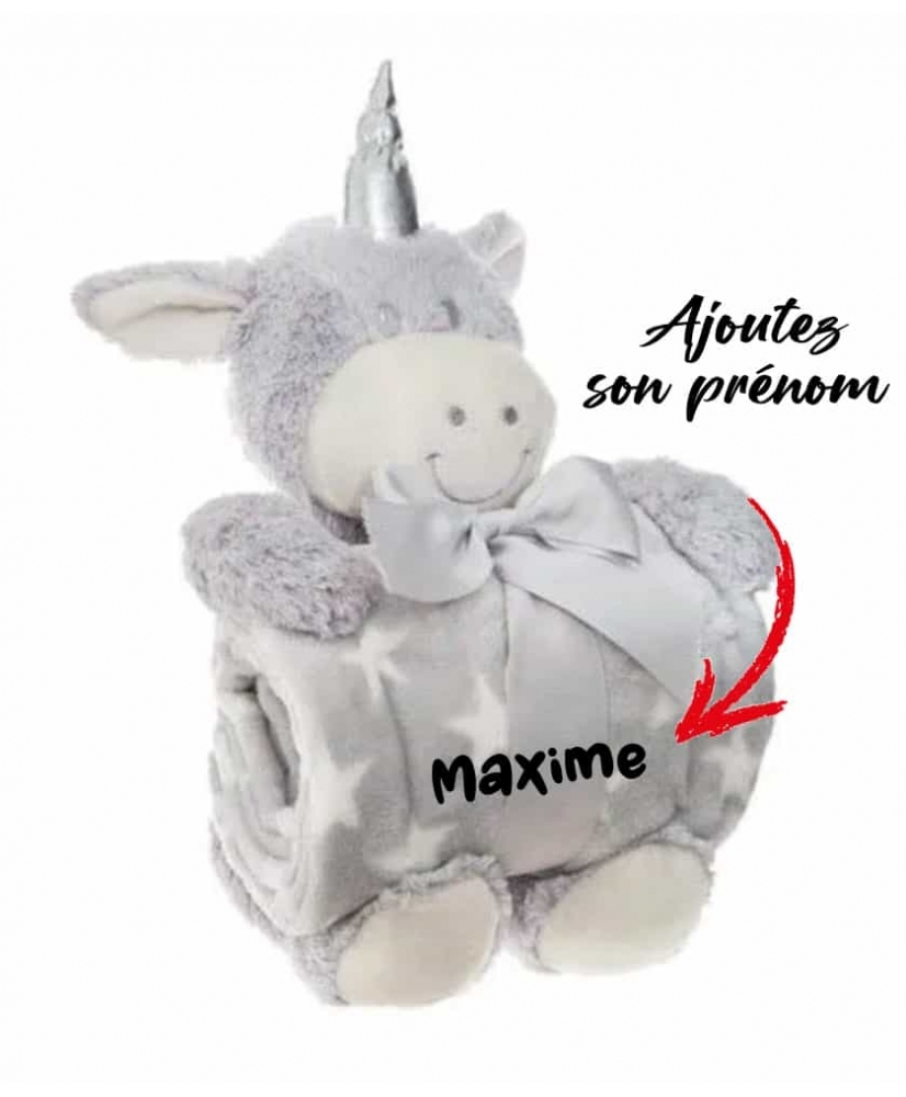 Plaid & Peluche - Licorne...