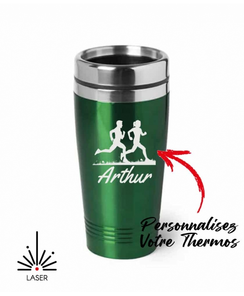 Verre Thermos métal Vert