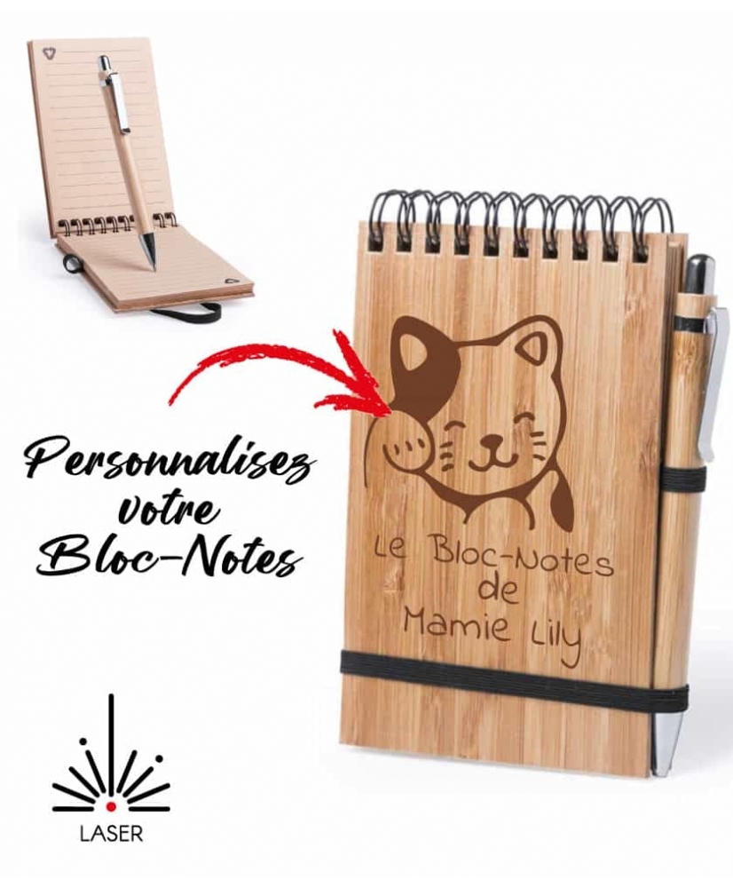 Bloc-Notes en Bambou