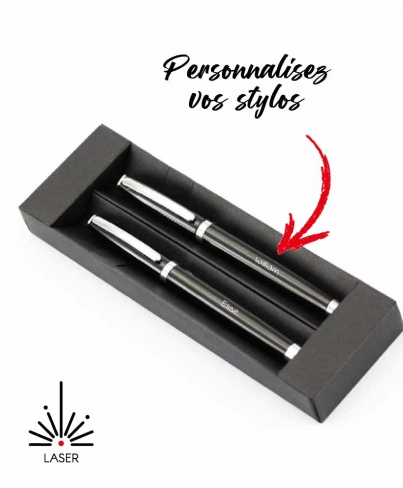 Set Stylos noirs