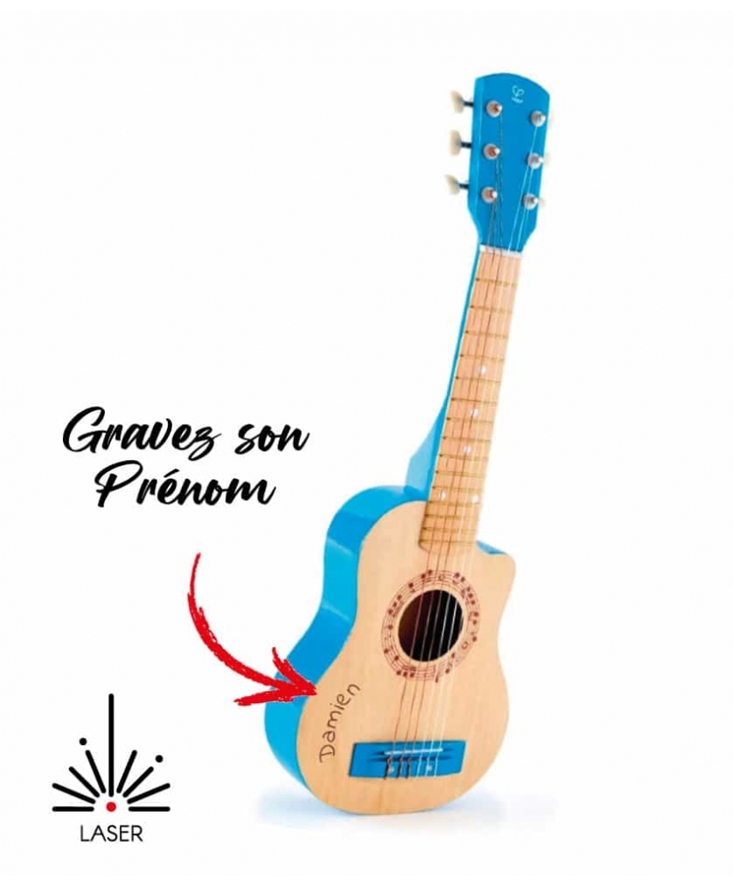 Guitare bleue