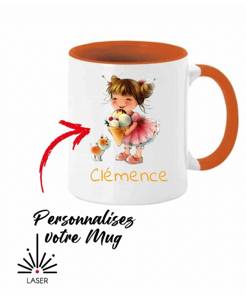 Mug à imprimer Orange