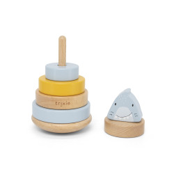 Tour à empiler en bois - Mr. Shark