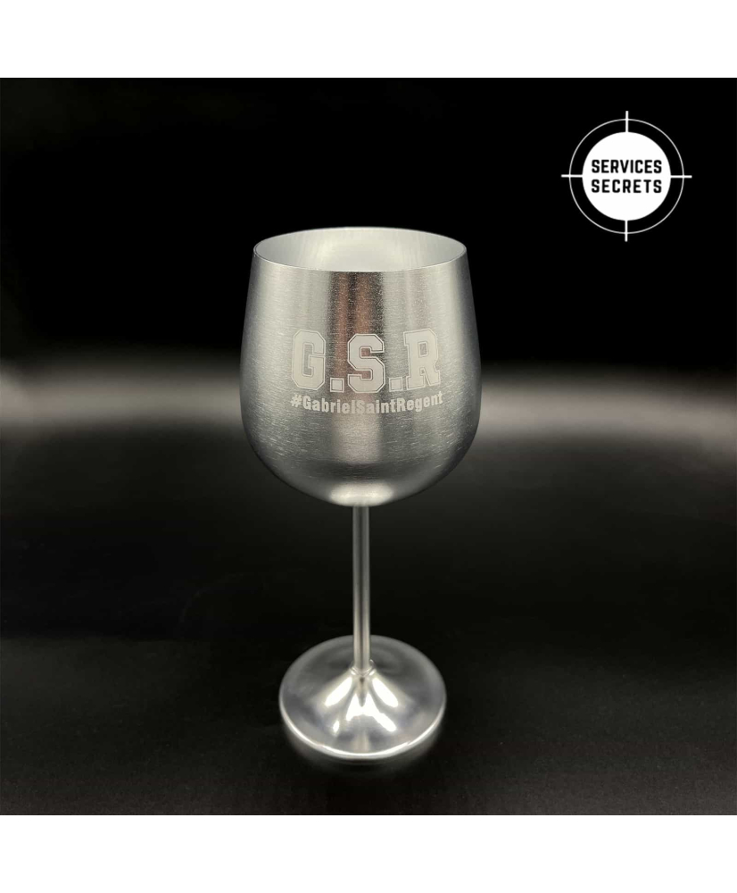 Verre Gris GSR - Gravure Laser blanche