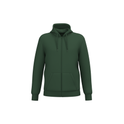 Sweat-shirt recyclé zippé à capuche unisexe