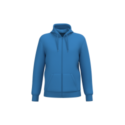 Sweat-shirt recyclé zippé à capuche unisexe