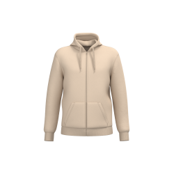 Sweat-shirt recyclé zippé à capuche unisexe