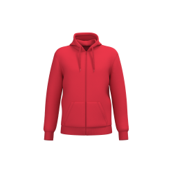 Sweat-shirt recyclé zippé à capuche unisexe