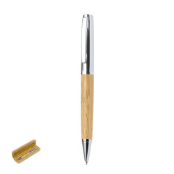 Stylo en métal et bambou
