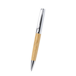 Stylo en métal et bambou