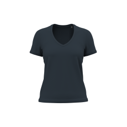 T-shirt femme col V en coton bio