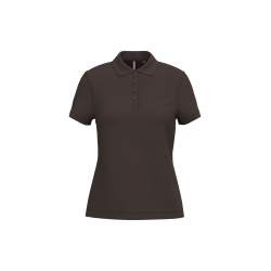 Polo piqué manches courtes femme