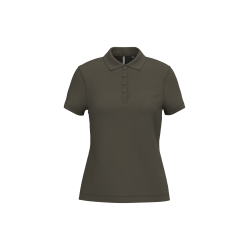 Polo piqué manches courtes femme