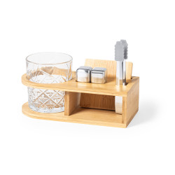 Coffret whisky : verre 350 ml et glaçons inox