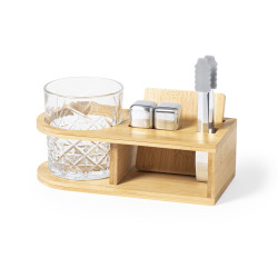 Coffret whisky : verre 350 ml et glaçons inox