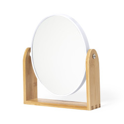 Miroir grossissant en bambou