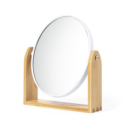 Miroir grossissant en bambou