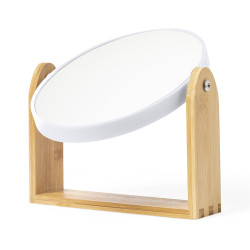 Miroir grossissant en bambou
