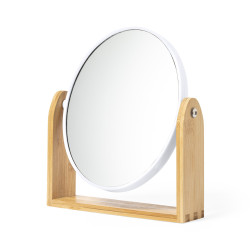 Miroir grossissant en bambou