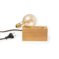 Lampe en bambou à intensité réglable