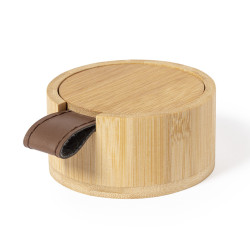 Boîte à bijoux en bambou avec miroir