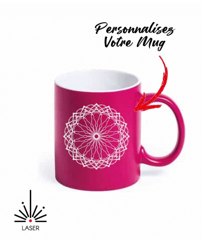 Mug Fushia avec gravure...