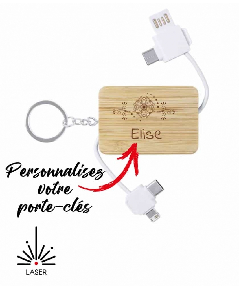 Porte-Clés câble USB/lightning