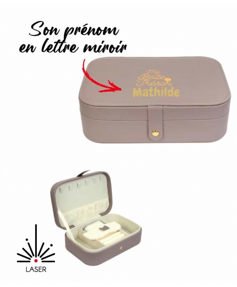 Boîte à bijoux - Taupe