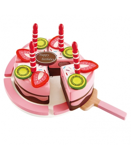 Gateau d'anniversaire fraise-chocolat